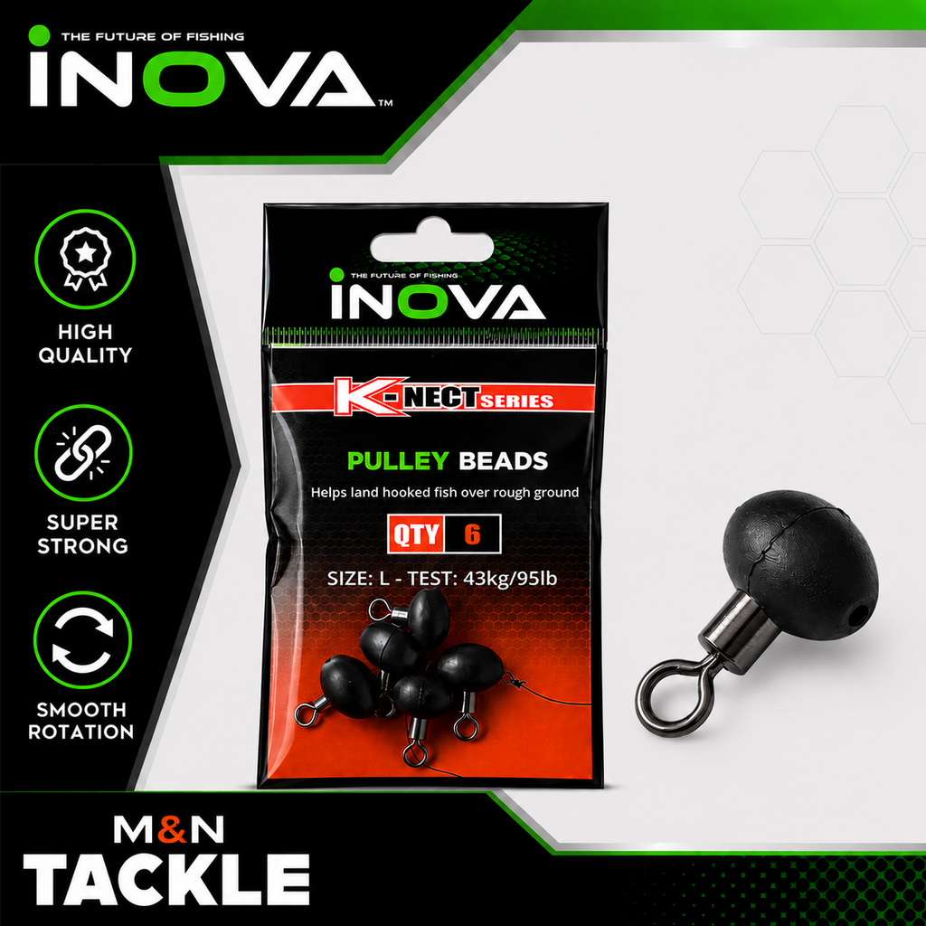 INOVA PULLEY BEADS x 6 PER PACKET | SEA FISHING RIG ACCESSORIES