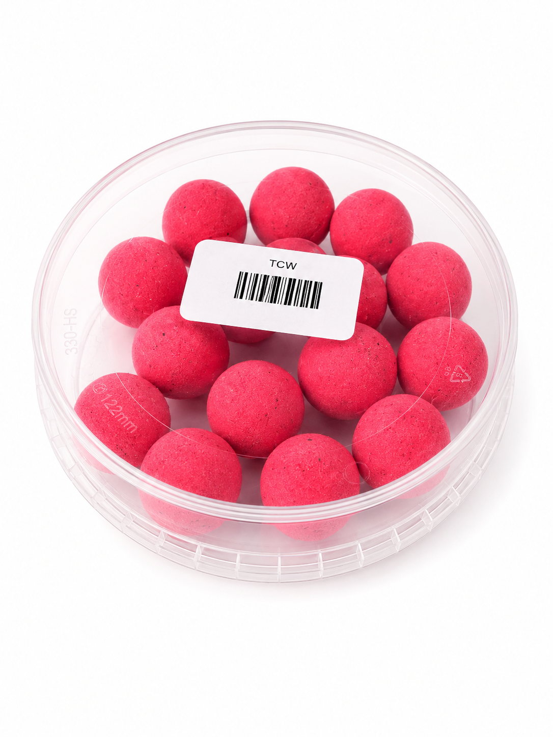 Catfish Pro Turbo Crabber 24mm Pink Wafters In Resealable Tub | Catfish Bait