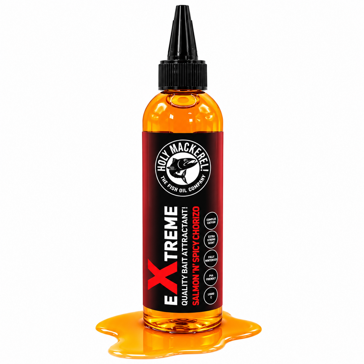 HOLY MACKEREL xTREME LIQUID 120ml BAIT ATTRACTANTS | PIKE/PREDATOR FISHING