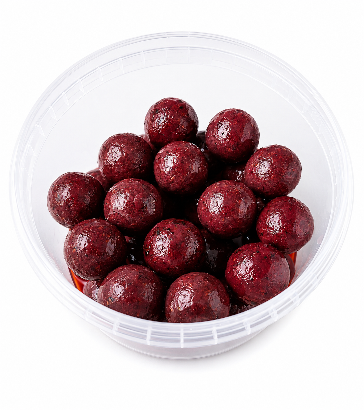 Catfish Pro Spicy Mack 24mm Glugged Boilies In Resealable Tub | Catfish Bait