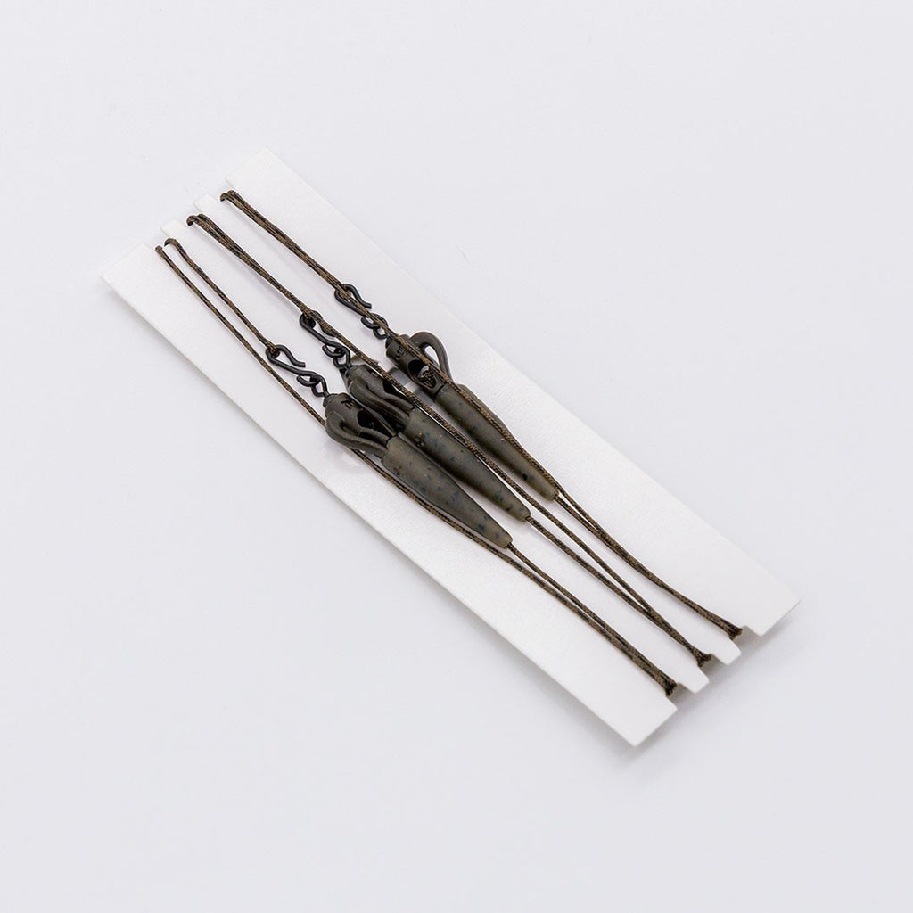 EVOLVE TACKLE E-CORE LEAD FREE LEADERS - FLEXI QC WEIGHT CLIP & '+' TAIL RUBBER