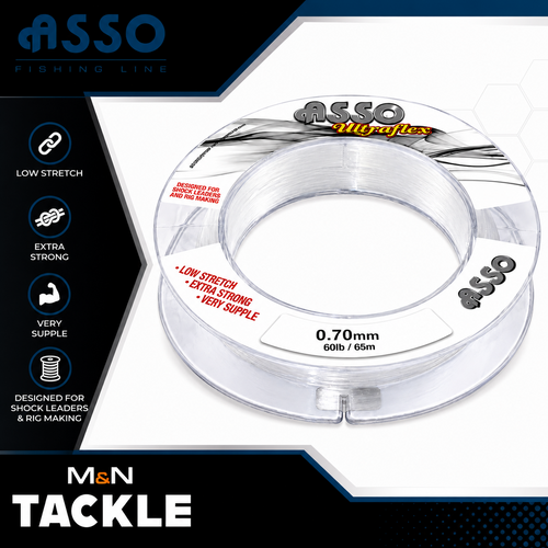 ASSO ULTRAFLEX BANGLES SHOCKLEADER/RIG BODY MONO | SEA FISHING ACCESSORIES