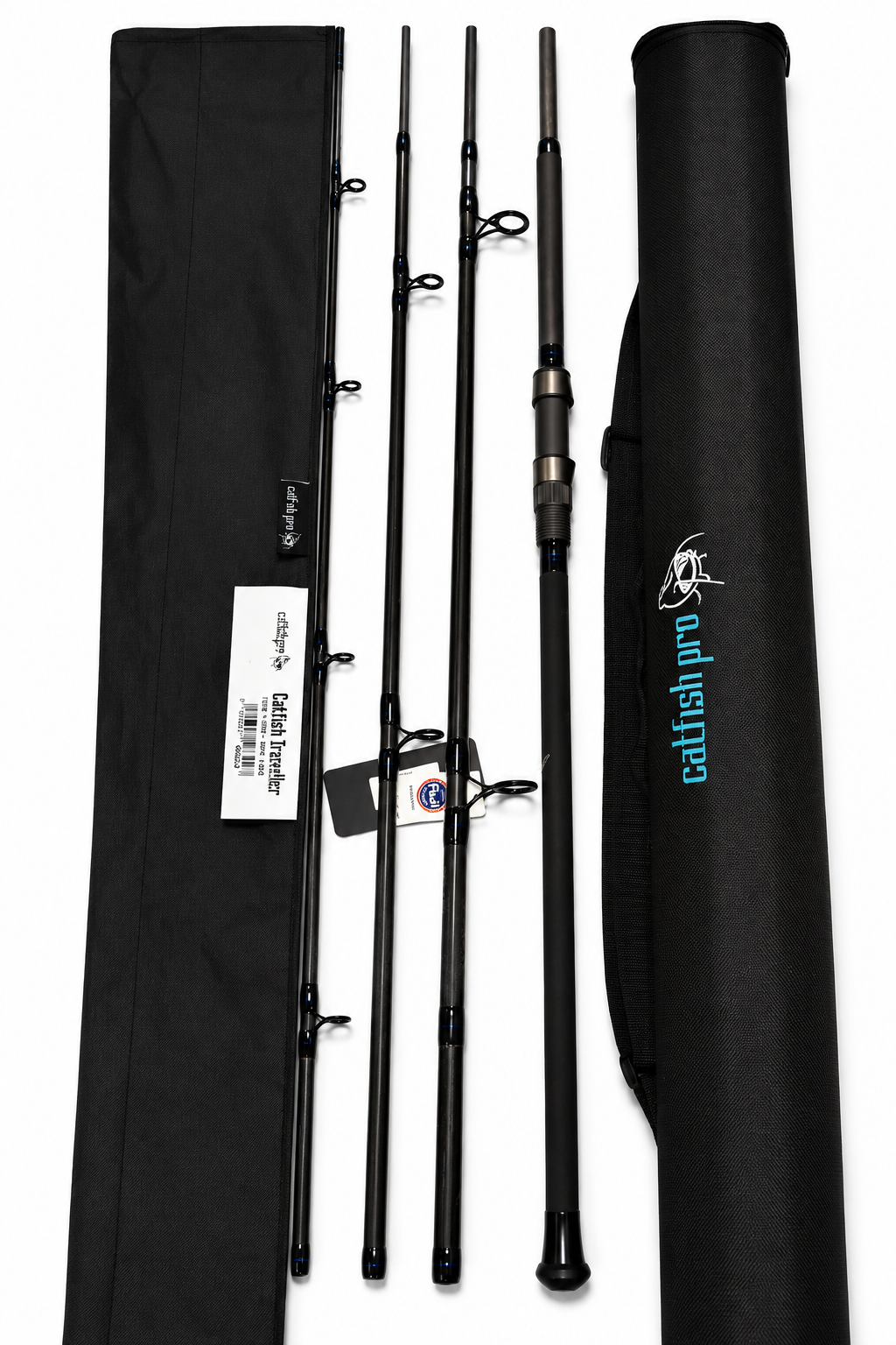 CATFISH PRO TRAVELLER 4 PIECE CATFISH ROD - NEW | CATFISH FISHING EQUIPMENT