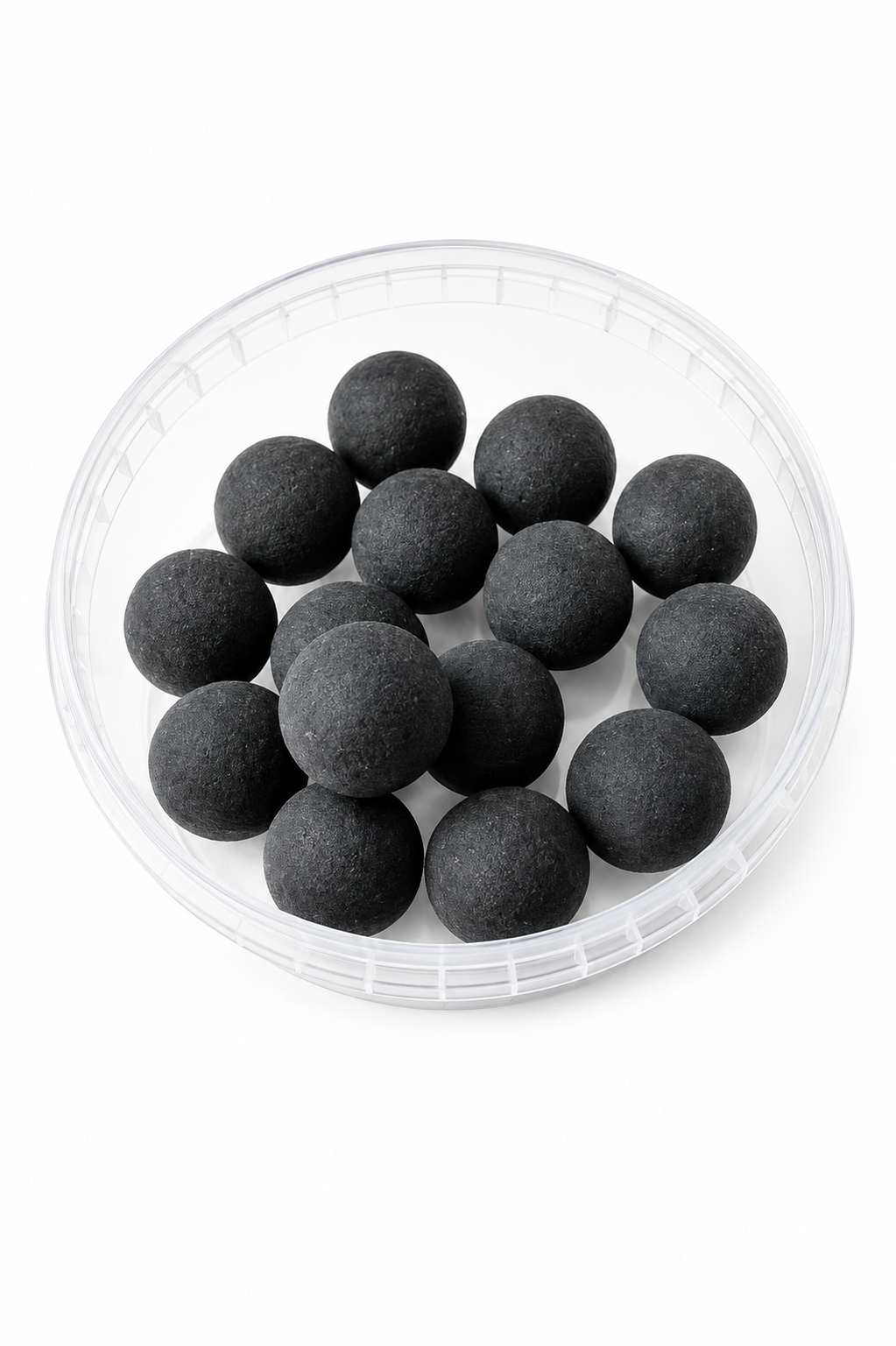 Catfish Pro Black Halibut 24mm Black Wafters In Resealable Tub | Catfish Bait
