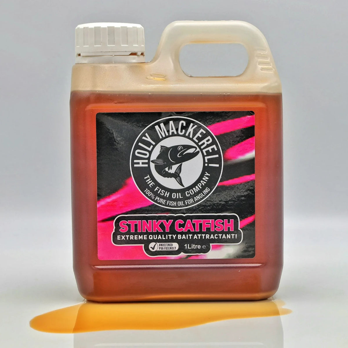 Holy Mackerel Stinky Catfish Oil - 1 Litre Jerry Can  | Catfish Baits & Liquids