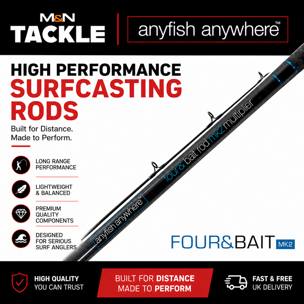 ANYFISH ANYWHERE FOUR&BAIT MK2 BLUE SERIES SURFCASTING RODS - ALL MODELS | NEW