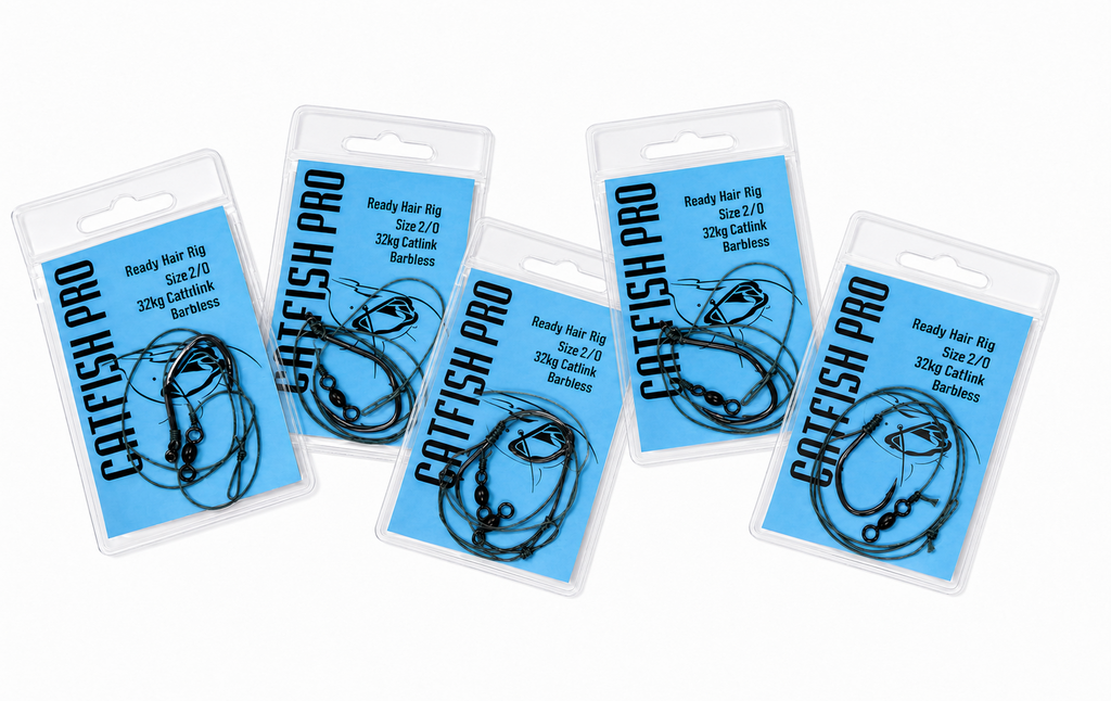 CATFISH PRO READY TIED HAIR RIGS - 5 RIG BUNDLES! | READY TIED CATFISH RIGS