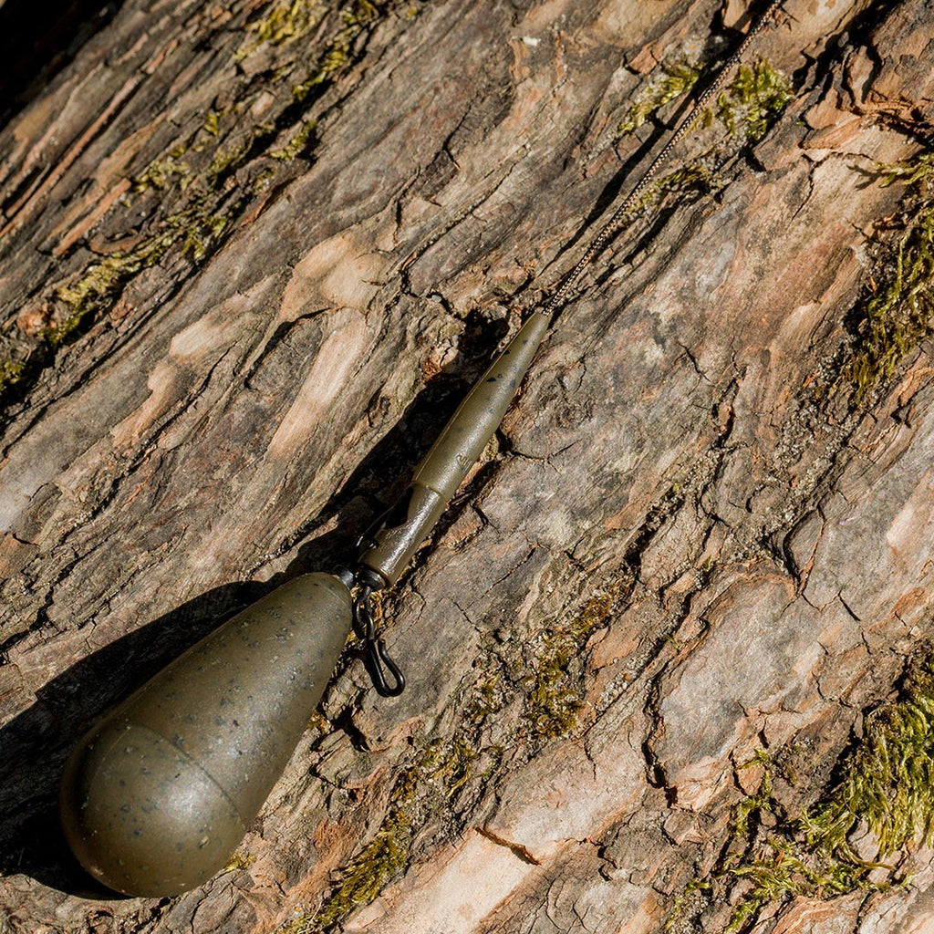 EVOLVE TACKLE E-CORE LEAD FREE LEADERS - FLEXI QC WEIGHT CLIP & '+' TAIL RUBBER