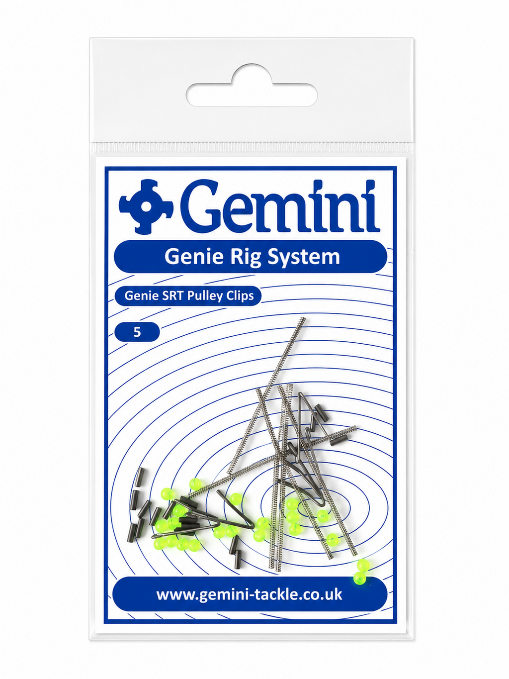 GEMINI TACKLE GENIE SRT PULLEY CLIPS x 5 Per Pack  | SEA FISHING RIG ACCESSORIES