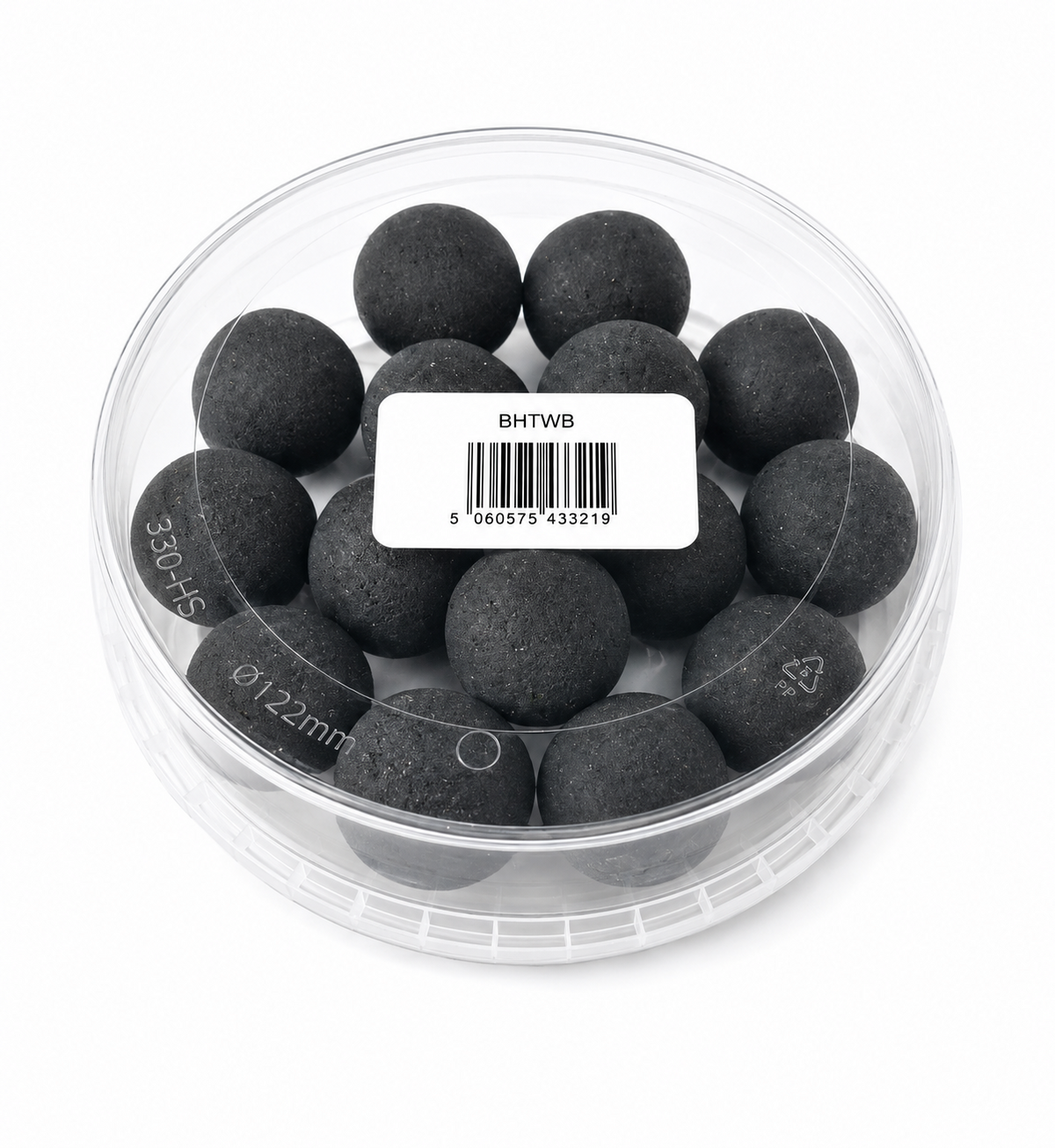 Catfish Pro Black Halibut 24mm Black Wafters In Resealable Tub | Catfish Bait