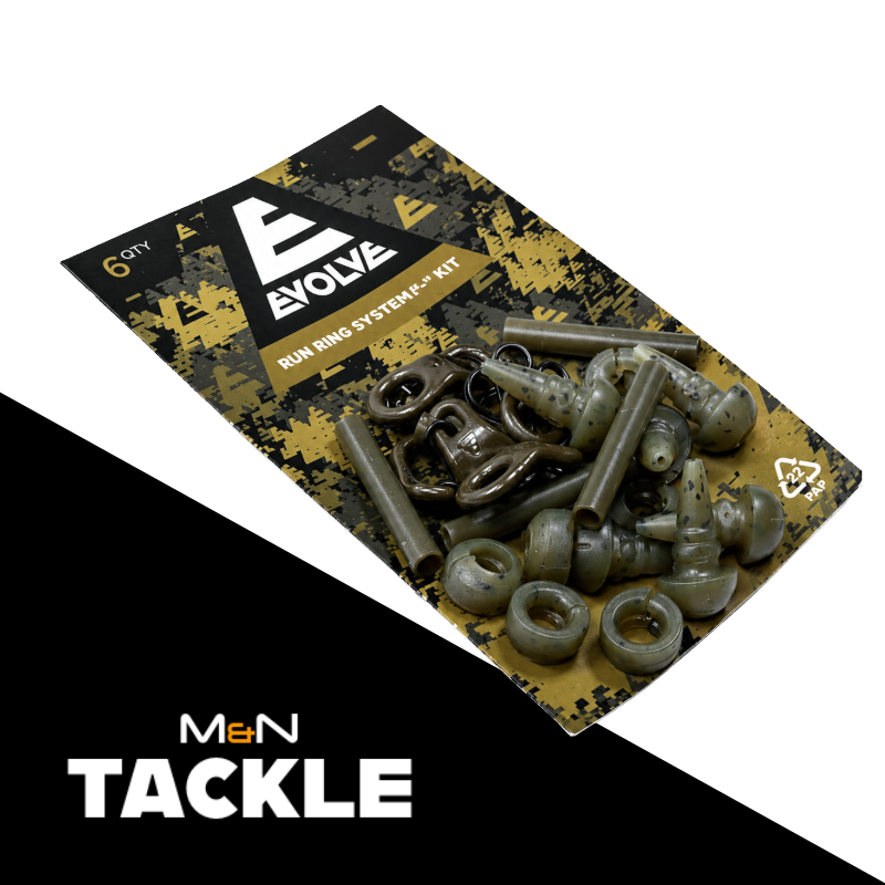EVOLVE TACKLE RUN RING SYSTEM - KIT x 3 PACKS | CARP FISHING RIG ACCESSORIES