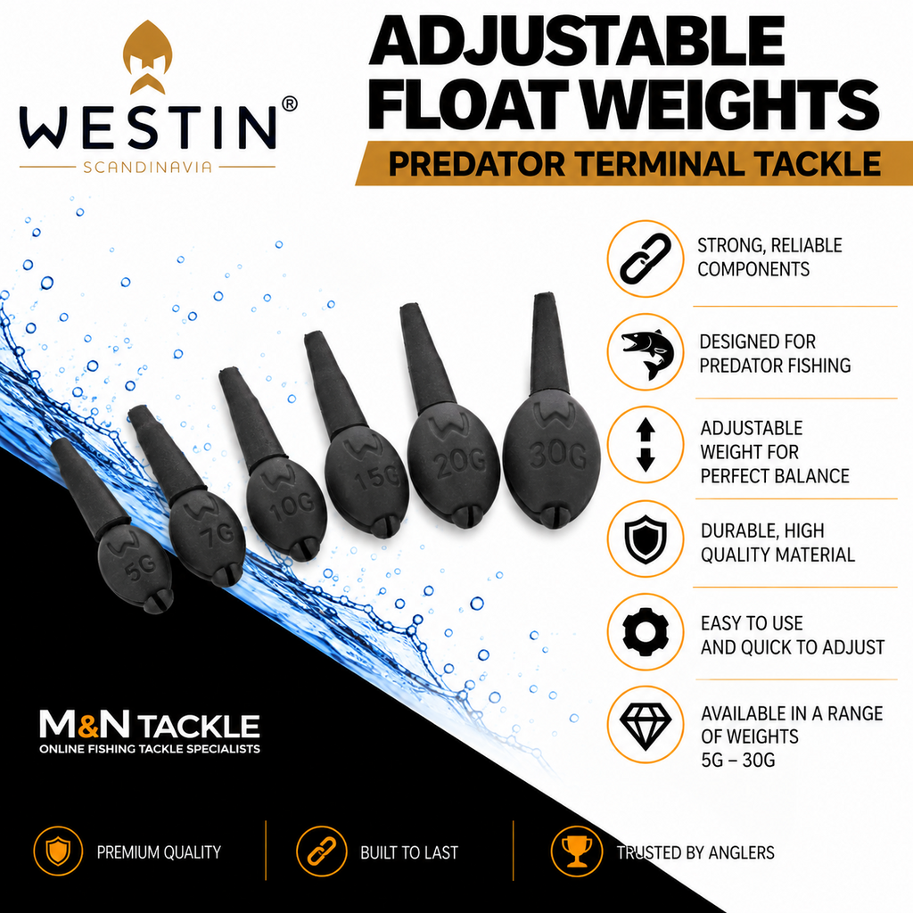 WESTIN ADJUSTABLE FLOAT WEIGHTS - ALL SIZES | PREDATOR FISHING TACKLE