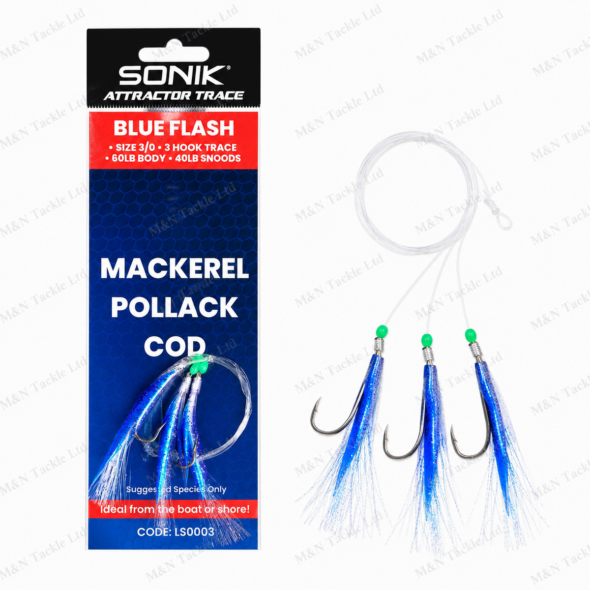 Sonik Mackerel Trace Bundles x 5 or 10 Packs | Mackerel, Cod, Pollock, Bream