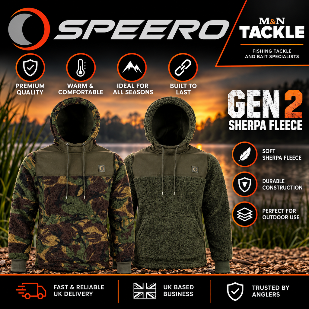 SPEERO GEN 2 SHERPA FLEECE HOODIES - ALL SIZES | NEW - CARP FISHING CLOTHING