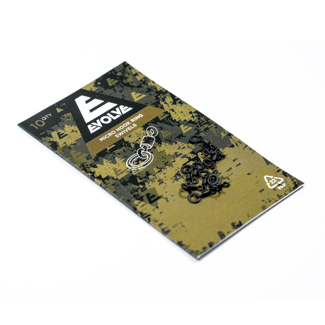 EVOLVE TACKLE MICRO HOOK RING SWIVELS  | CARP FISHING ACCESSORIES EVO086