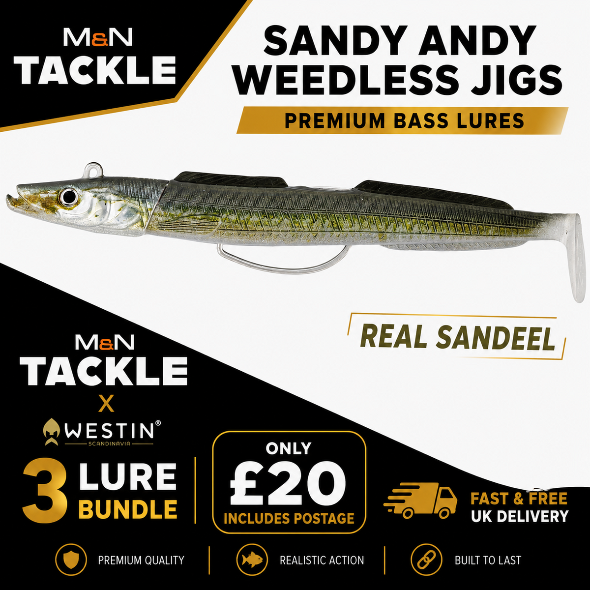 WESTIN SANDY ANDY WEEDLESS JIG BUNDLE DEALS - | BUY 3 FOR £20 DELIVERED!