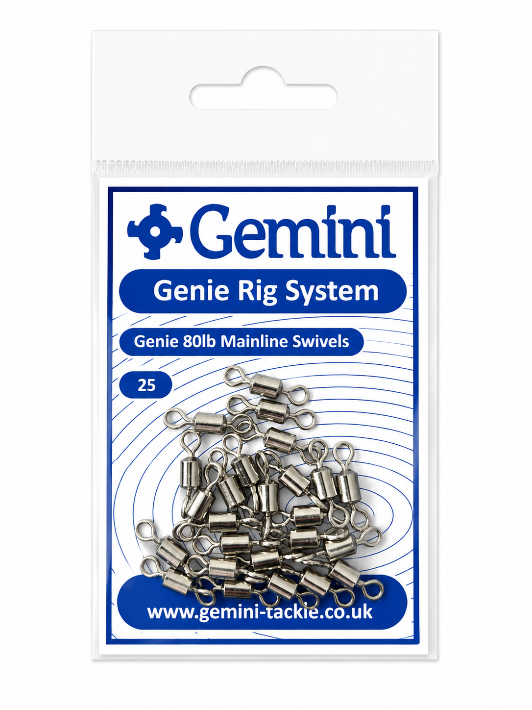 GEMINI TACKLE GENIE 80lb MAIN LINE SWIVELS  | SEA FISHING RIG ACCESSORIES