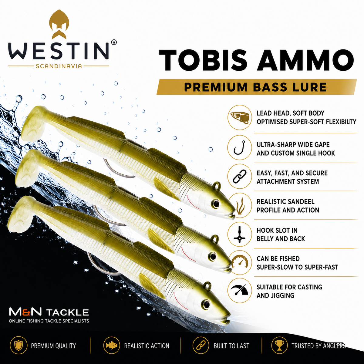 Westin Sandy Andy Weedless Jigs - Tobis Ammo | Sea Fishing Bass Lures