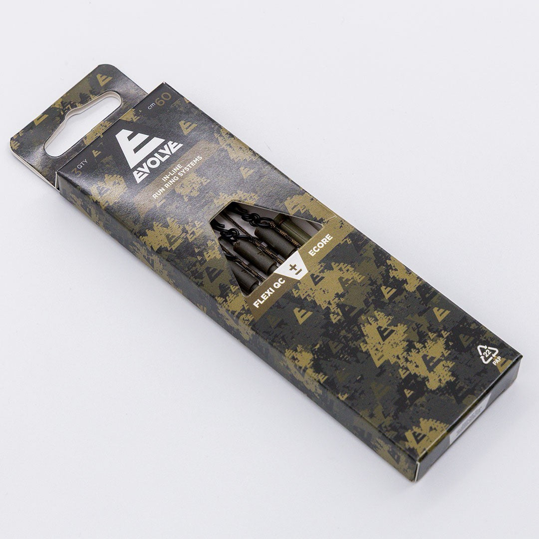 EVOLVE TACKLE ECORE LEAD FREE LEADERS - INLINE RUN RING SYSTEMS - CARP FISHING