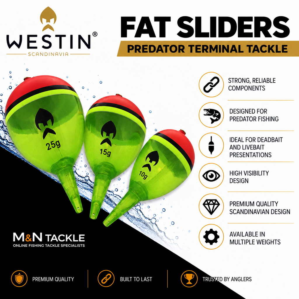 WESTIN FAT SLIDER DEADBAIT FLOATS - ALL SIZES | PREDATOR FISHING TACKLE