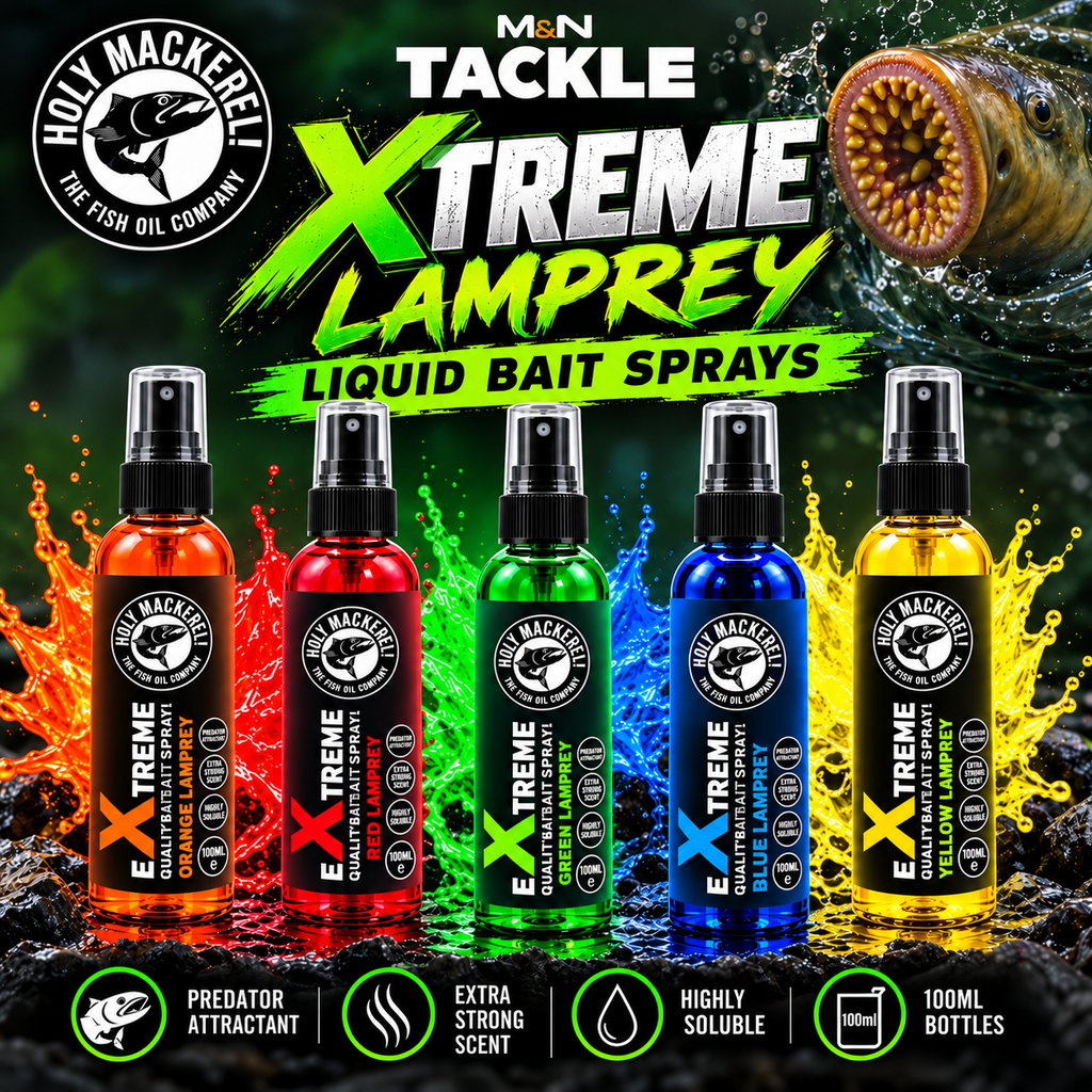 HOLY MACKEREL xTREME LAMPREY BAIT ATTRACTANT SPRAYS | PIKE/PREDATOR FISHING