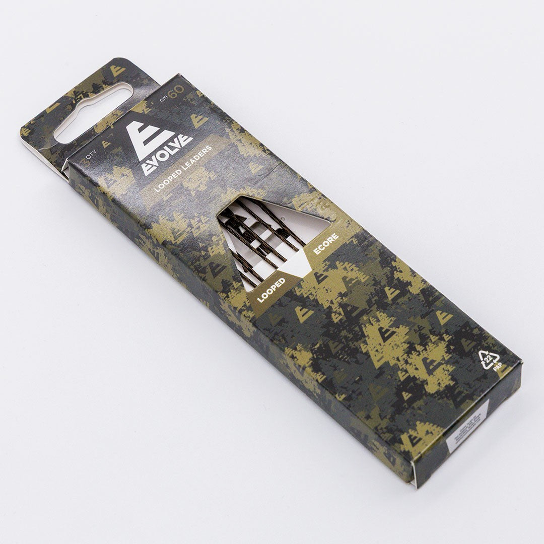 EVOLVE TACKLE ECORE LEAD FREE LEADERS - LOOPED LEADERS x 3 - CARP FISHING