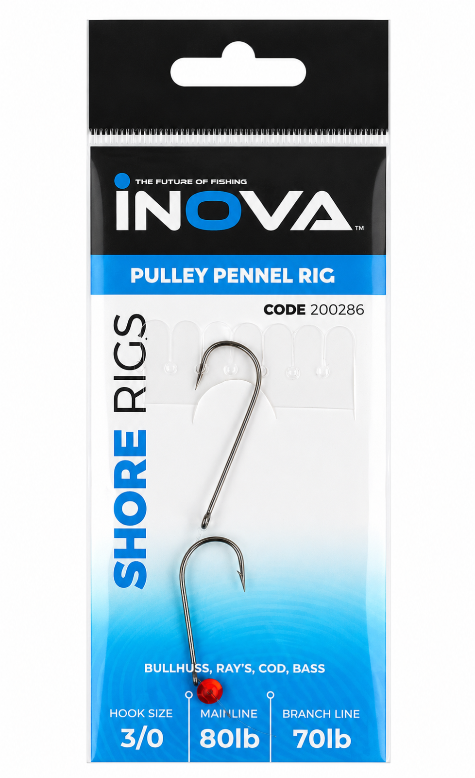 INOVA PULLEY PENNEL READY TIED SEA RIGS | SEA FISHING - BASS, RAYS, SMOOTHOUND