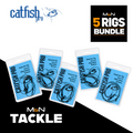 CATFISH PRO READY TIED HAIR RIGS - 5 RIG BUNDLES! | READY TIED CATFISH RIGS