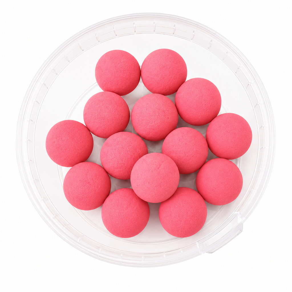 CATFISH PRO PINK SQUIDDER 24mm PINK POP-UPS IN RESEALABLE TUB | CATFISH BAIT
