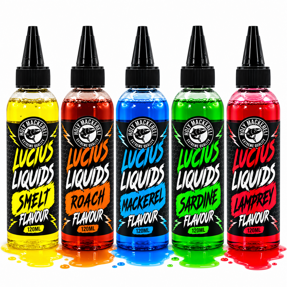 HOLY MACKEREL LUCIUS LIQUIDS 120ml BAIT ATTRACTANT | PIKE/PREDATOR FISHING