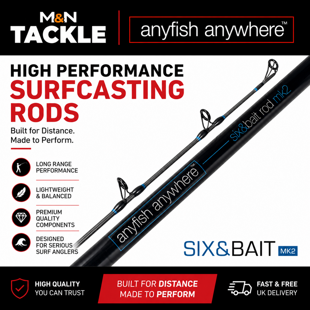 ANYFISH ANYWHERE SIX&BAIT MK2 BLUE SERIES SURFCASTING RODS - ALL MODELS | NEW