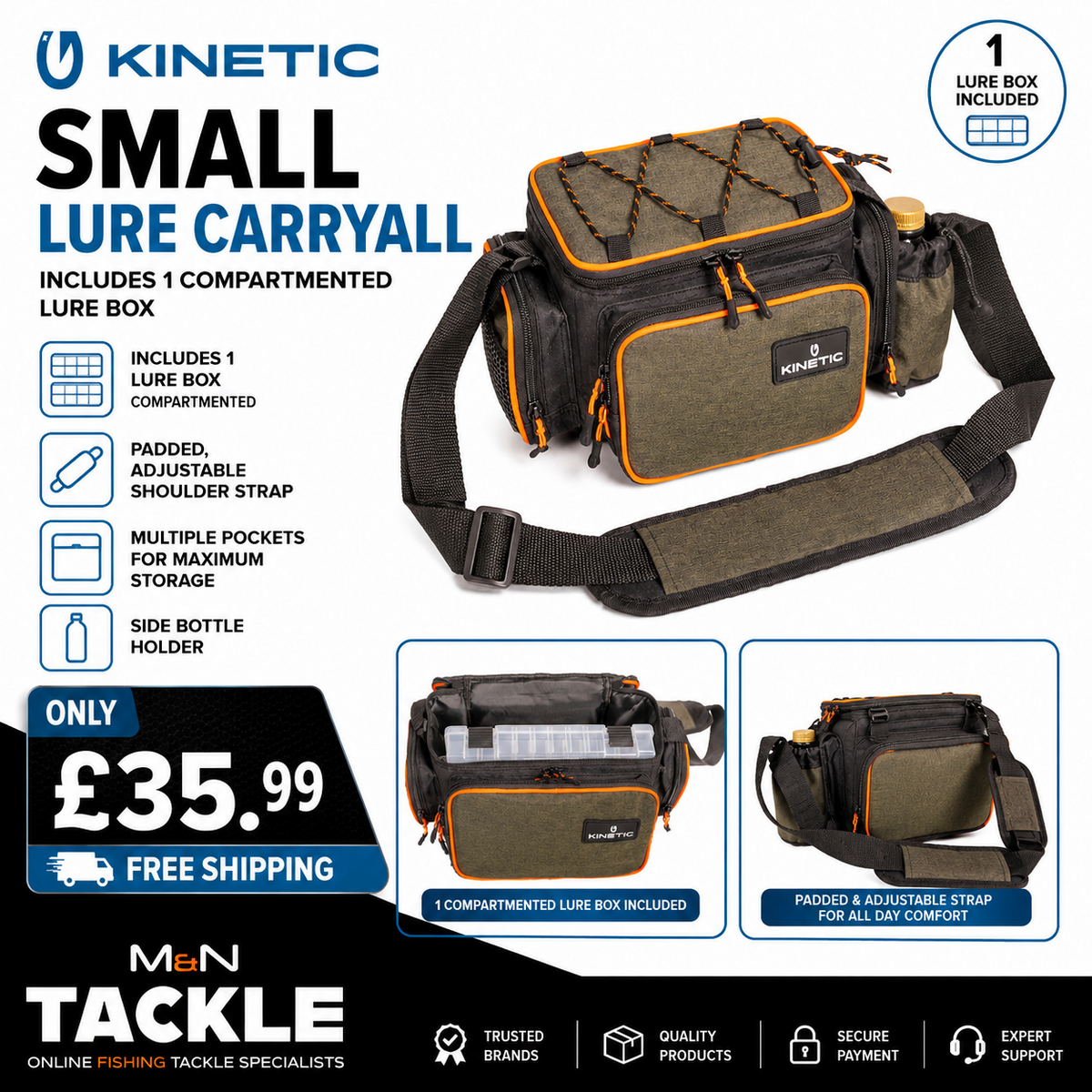 Kinetic Fishing Small Lure Carryall - New | Predator / Lure Fishing Luggage