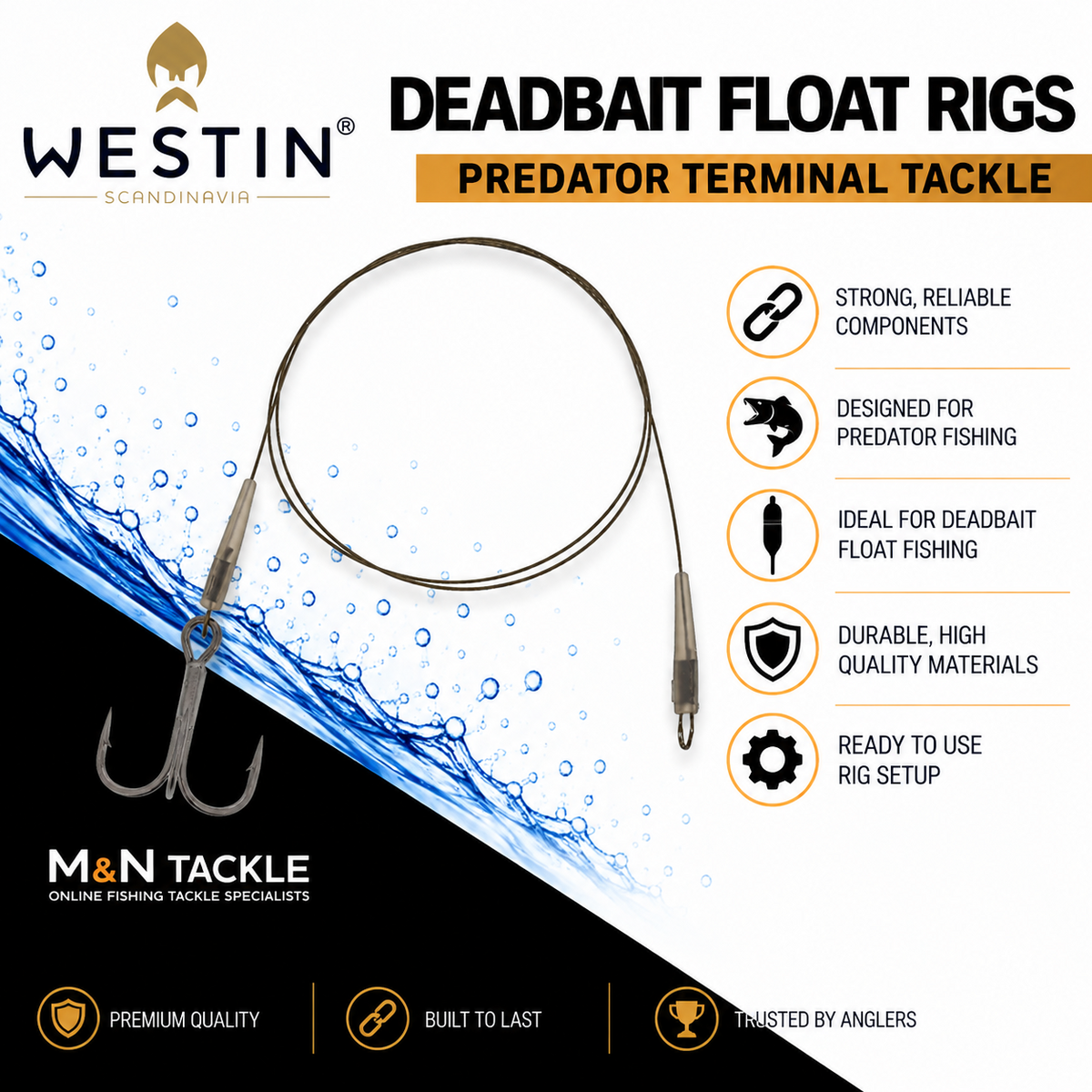 WESTIN DEADBAIT FLOAT TRACES - ALL SIZES | PREDATOR FISHING TACKLE