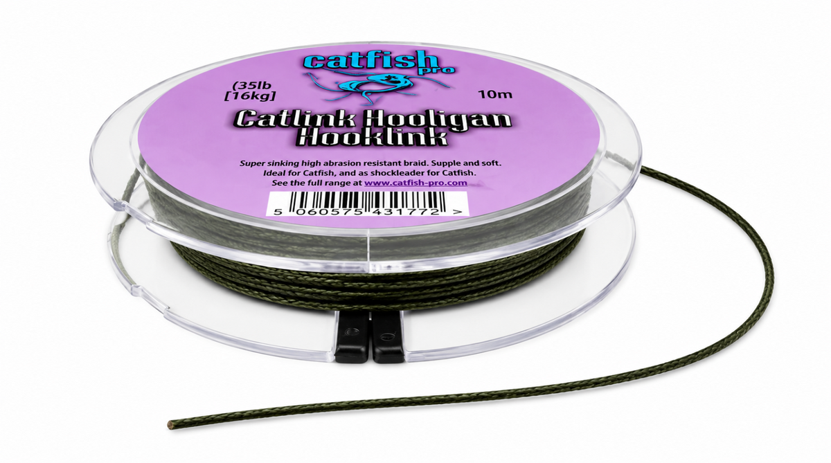 Catfish Pro Hooligan Braided Hooklink 135lb | Catfish Rig Accessories