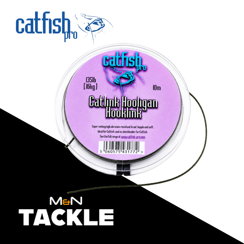 Catfish Pro Hooligan Braided Hooklink 135lb | Catfish Rig Accessories