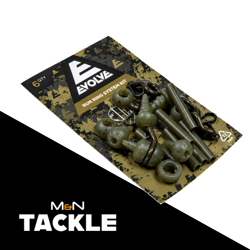 EVOLVE TACKLE RUN RING SYSTEM + KIT x 3 PACKS  | CARP FISHING RIG ACCESSORIES