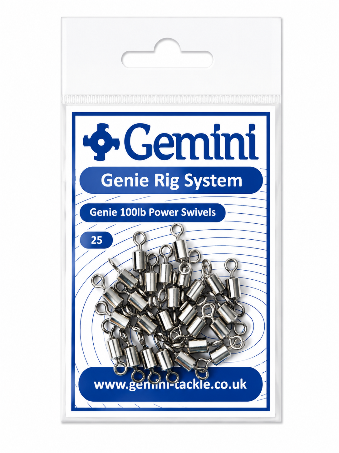 GEMINI TACKLE GENIE 100lb POWER SWIVELS  | SEA FISHING RIG ACCESSORIES