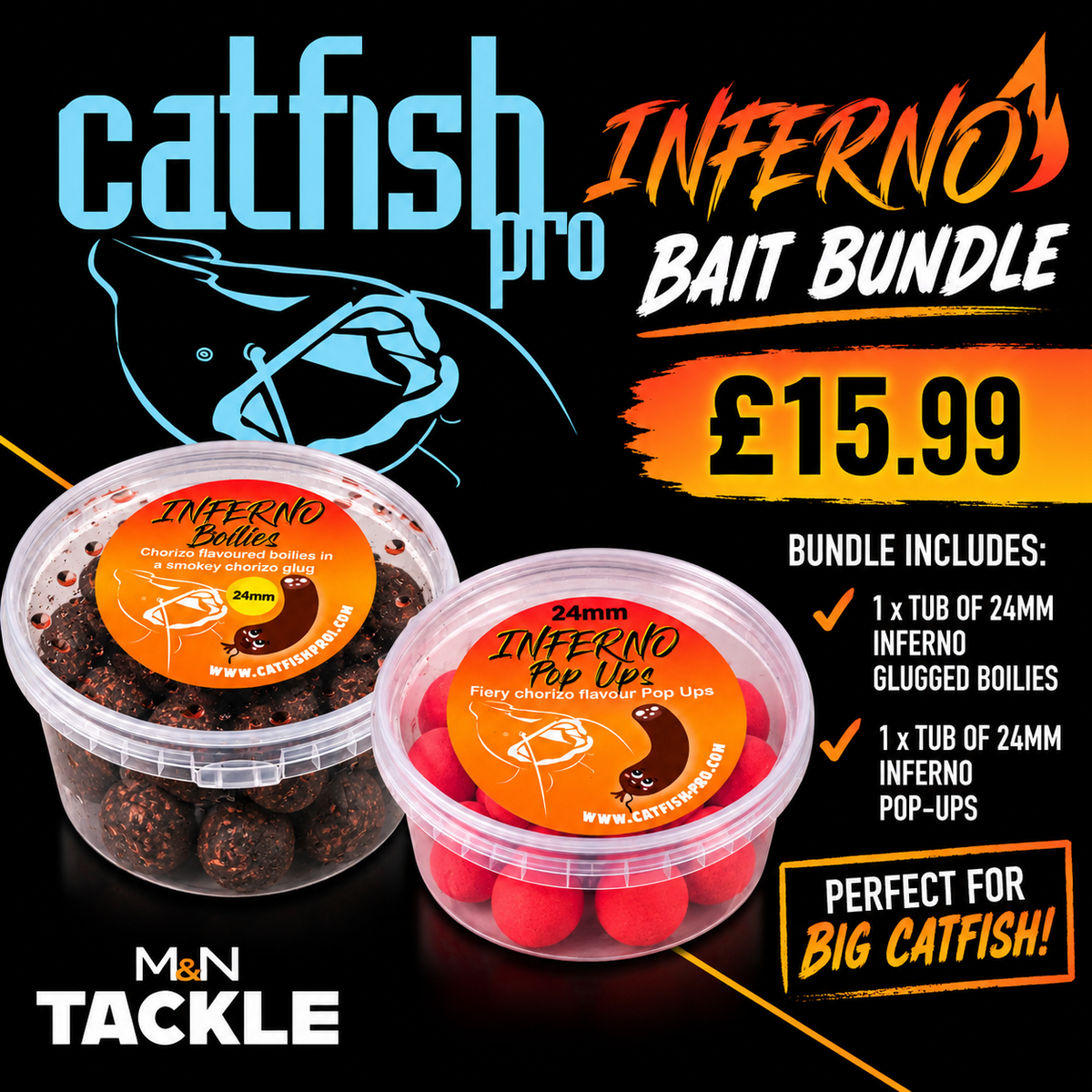 CATFISH PRO 24mm INFERNO BAIT BUNDLE! | CATFISH FISHING BAIT