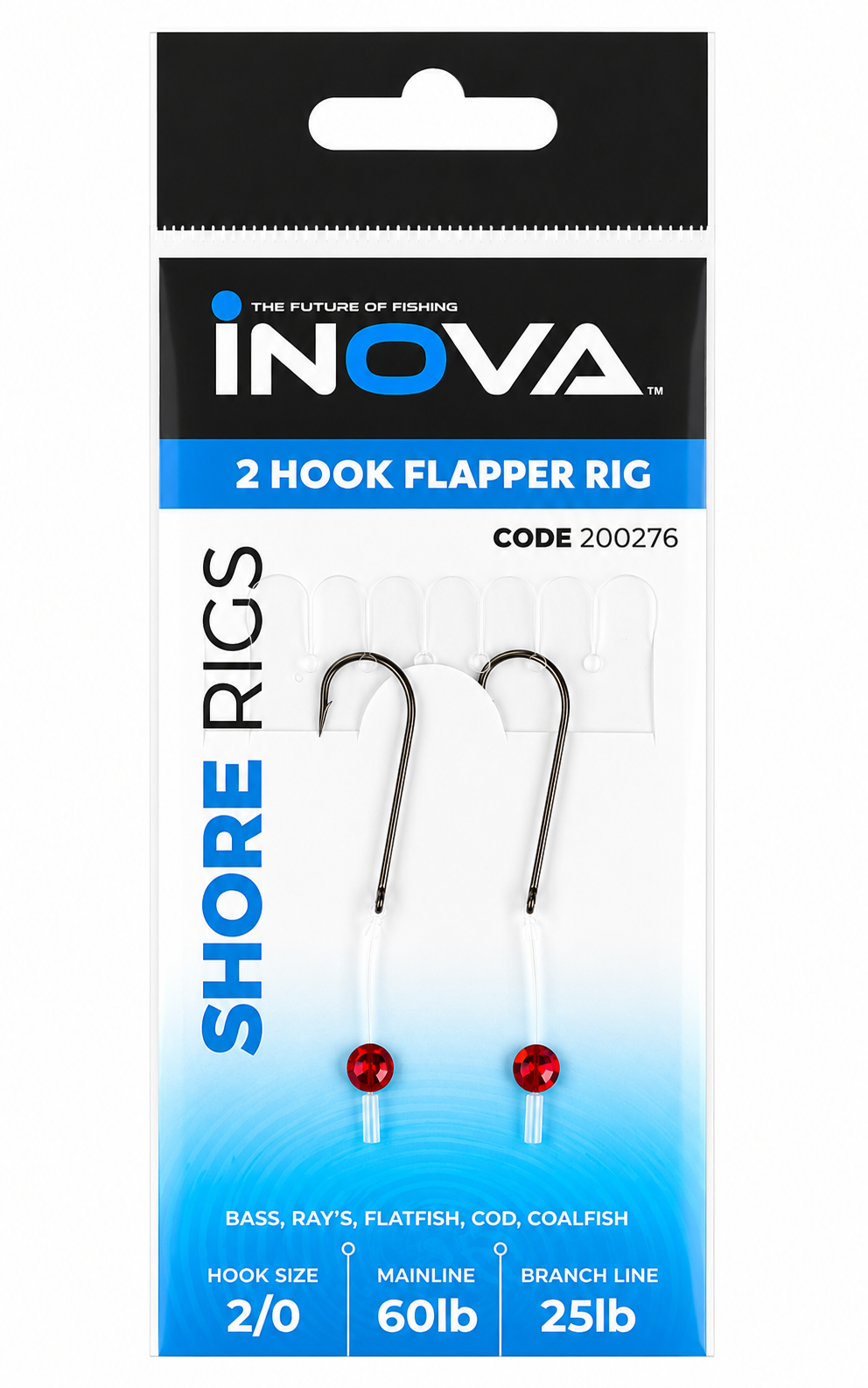 INOVA 2 HOOK FLAPPER READY TIED SEA RIGS | SEA FISHING RIGS