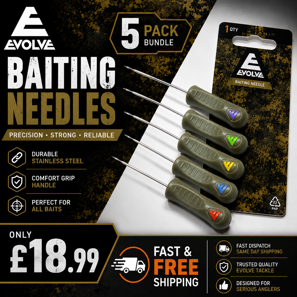 EVOLVE TACKLE BAITING NEEDLE 5 PACK BUNDLE - NEW | CARP FISHING ACCESSORIES