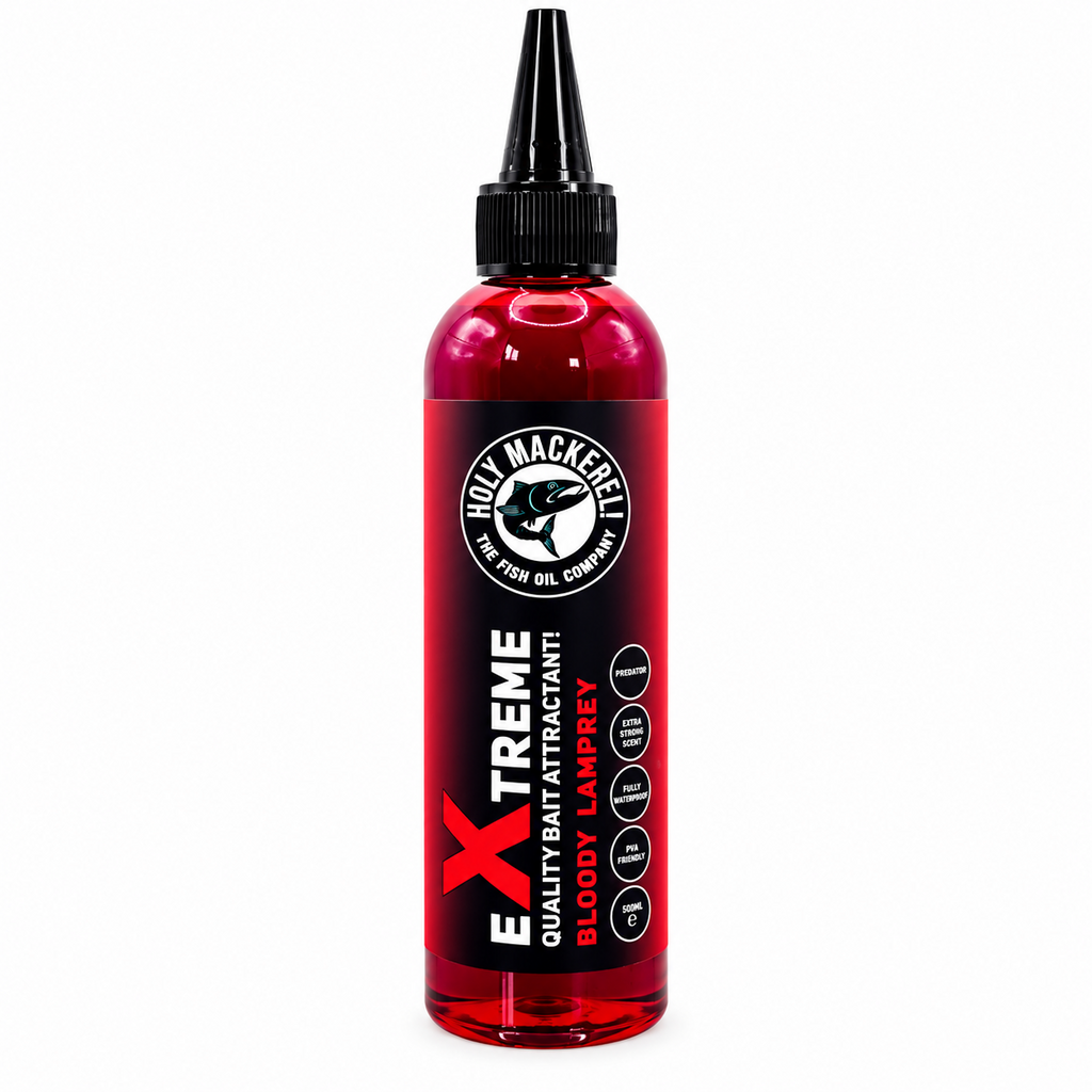HOLY MACKEREL xTREME LIQUID 120ml BAIT ATTRACTANTS | PIKE/PREDATOR FISHING