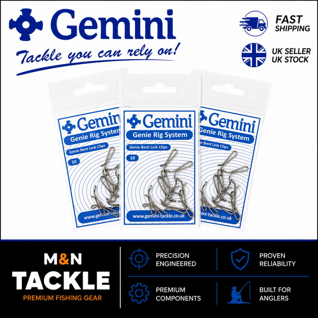 GEMINI TACKLE GENIE BENT LINK CLIPS - NEW | SEA FISHING RIG ACCESSORIES