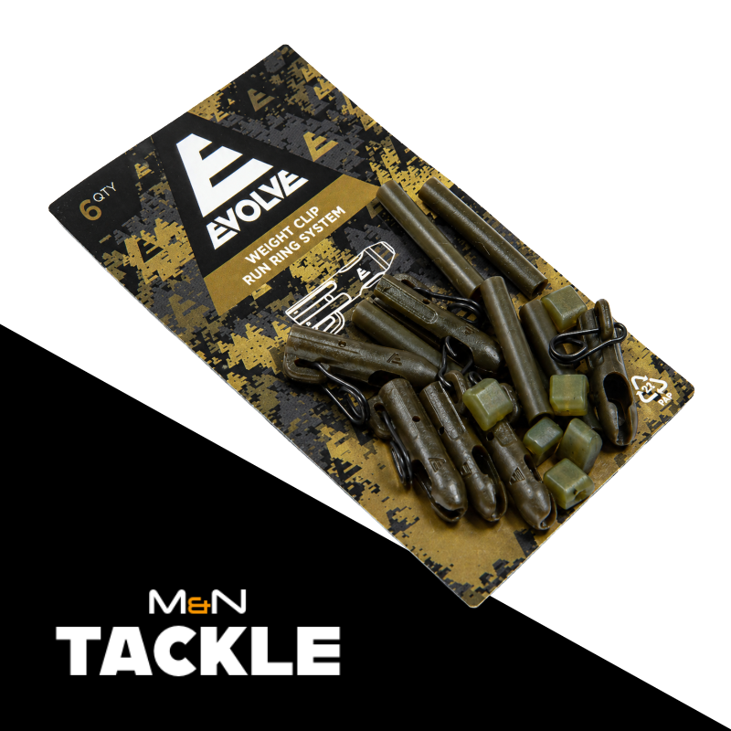 EVOLVE TACKLE WEIGHT CLIP RUN RING SYSTEM KIT x 3 PACKS | CARP FISHING RIG KIT