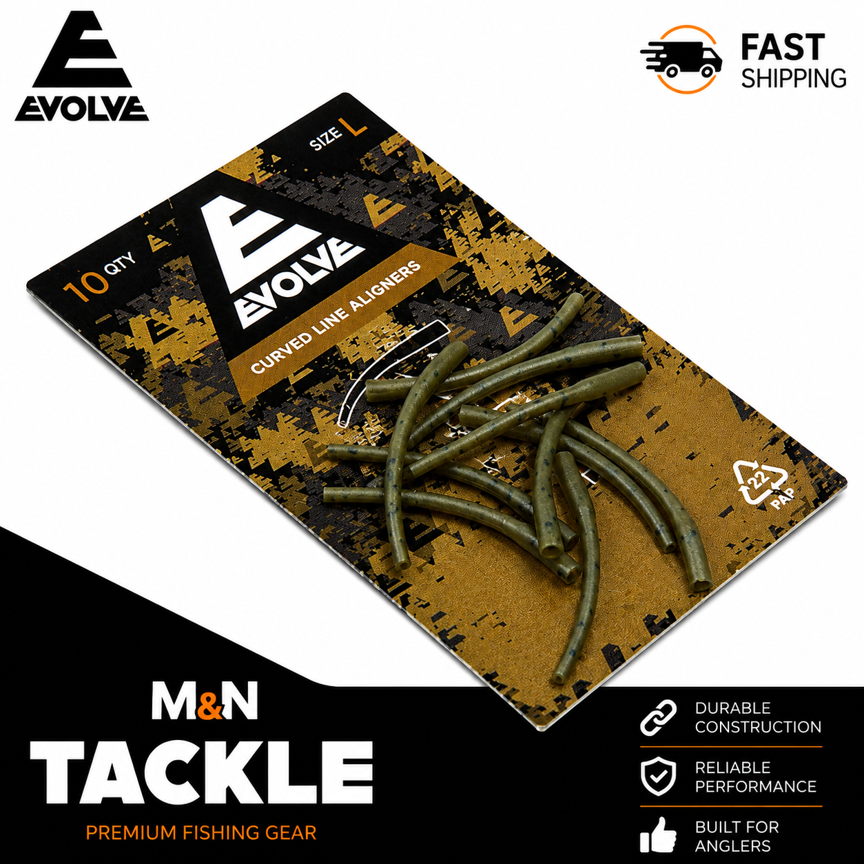Evolve Tackle Curved Line Aligners | Carp Fishing Rig Accessories