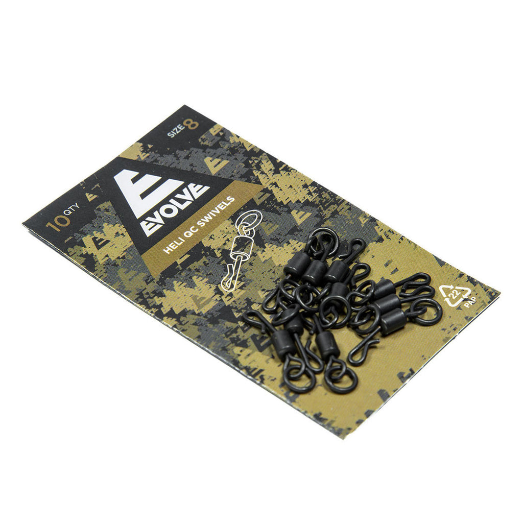 Evolve Tackle Heli QC Swivels | Carp Fishing Rig Accessories
