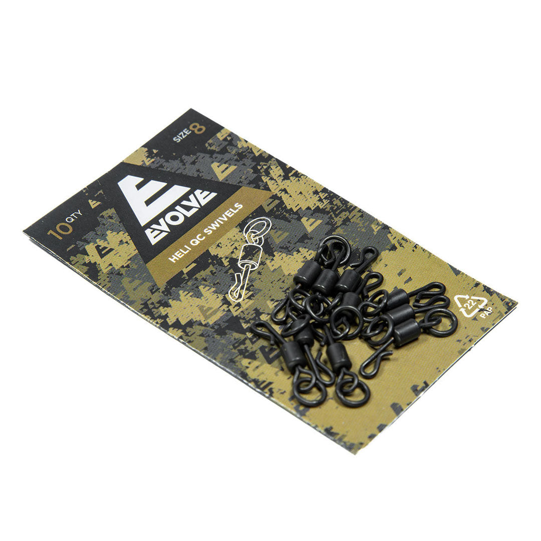 Evolve Tackle Heli QC Swivels | Carp Fishing Rig Accessories