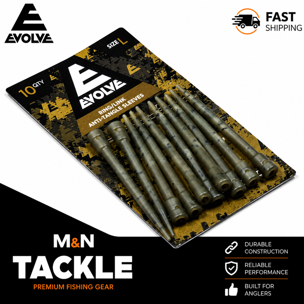 Evolve Tackle Ring/Link Anti Tangle Sleeves | Carp Fishing Rig Accessories