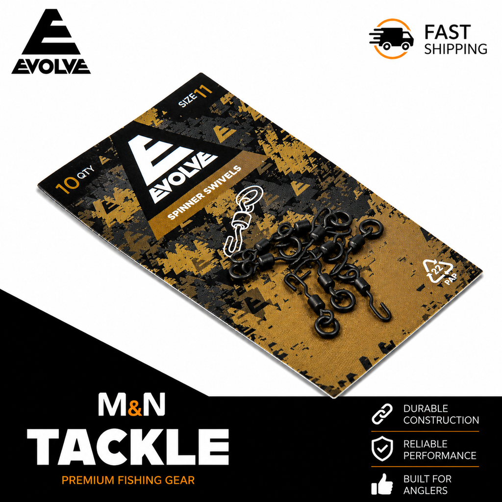 Evolve Tackle Spinner Swivels | Carp Fishing Rig Accessories
