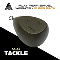 Evolve Tackle Flat Pear Swivel Lead Free Weights x 5 Pack