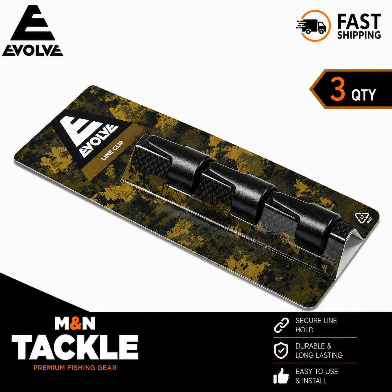 Evolve Tackle Line Clips - Both Sizes | Carp Fishing Accessories